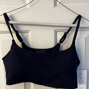 Navy Athleta large scoop bikini top for D – DD cups